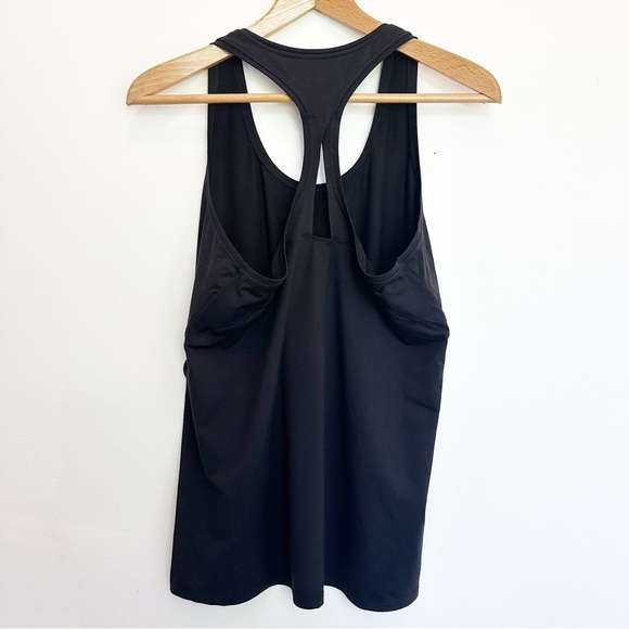 Athleta Open Back Racerback Tank Top Black Size XL Active Activewear Gym Workout - Picture 2 of 7